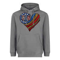 Storm american western leopard flag heart Heavyweight Hoodie - Jasminsmagicworld