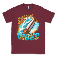 Burgundy Salty vibes Classic Tee - FaDigitalArtStudio