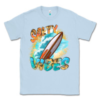 Dusty Blue Salty vibes Classic Tee - FaDigitalArtStudio