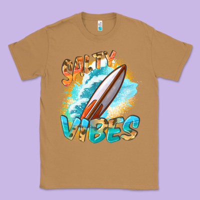 Salty Vibes Classic Tee Designed By Fadigitalartstudio