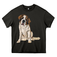 Asphalt saint bernard Heavy Core Tee - RanaPortraitStore