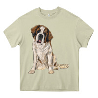 Mossy saint bernard Heavy Core Tee - RanaPortraitStore
