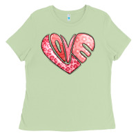 Matcha heart shaped love valentine's day Ladies Tee - LillyAllenDesigns