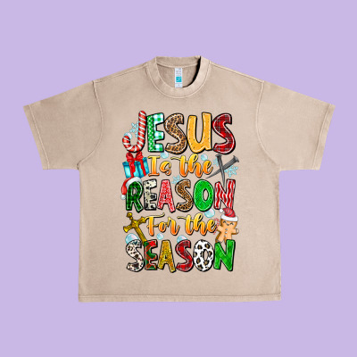 Jesus Is The Reason For The Season Urban Heavy Tee Designed By Cowhidedigitalart