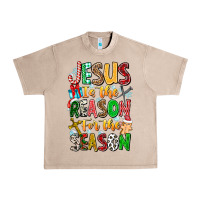 French Oak jesus is the reason for the season Urban Heavy Tee - CowhideDigitalArt