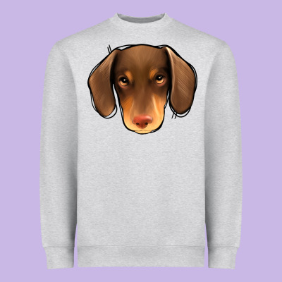 Dachshund Heavyweight Sweatshirt Designed By Jasminsmagicworld