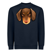 Navy Dachshund Heavyweight Sweatshirt - Jasminsmagicworld