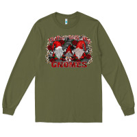 Army Green chillin with my gnomies Long Sleeve Tee - SublimationCraftShop