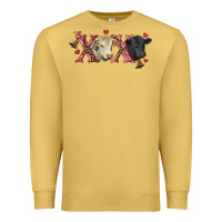 Antique Gold xoxo charolais and black angus Premium Sweatshirt - RanaPortraitStore