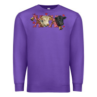 Purple xoxo charolais and black angus Premium Sweatshirt - RanaPortraitStore