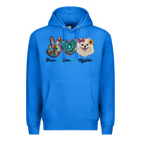 True Royal peace love pomeranian Premium Hoodie - RanaPortraitStore