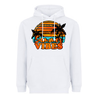 White Summer Vibes Heavyweight Hoodie - Jasminsmagicworld