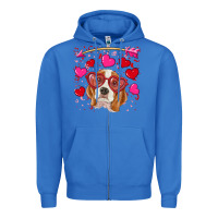 True Royal Valentines day  beagle Zipper Hoodie - RanaPortraitStore