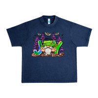 Navy Joy Halloween Gnome Urban Heavy Tee - CowhideDigitalArt