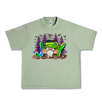 Oil Green Joy Halloween Gnome Urban Heavy Tee - CowhideDigitalArt