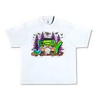 White Joy Halloween Gnome Urban Heavy Tee - CowhideDigitalArt