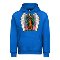 Cobalt Angel Wing Lady of Guadalupe Urban Hoodie - Jasminsmagicworld