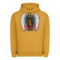 Pigment Peanut Butter Angel Wing Lady of Guadalupe Urban Hoodie - Jasminsmagicworld