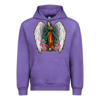 Tulip Angel Wing Lady of Guadalupe Urban Hoodie - Jasminsmagicworld