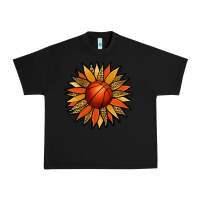 Black Basketball Sunflower Urban Heavy Tee - Jasminsmagicworld