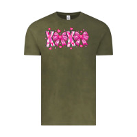 Vintage Olive XOXO Valentines Vintage Tee - CowhideDigitalArt