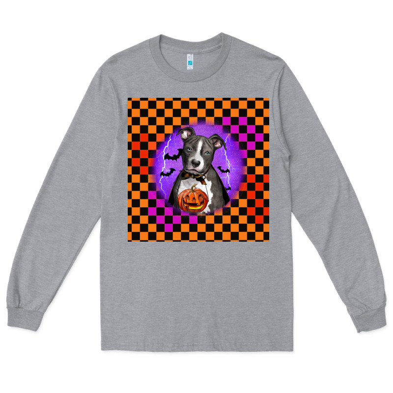 Halloween American Pitbull Terrier Long Sleeve Tee by LillyAllenDesigns | Teevron