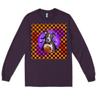 Plum Halloween American Pitbull Terrier Long Sleeve Tee - LillyAllenDesigns