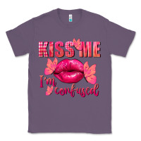 Lavender Kiss me i'm so confused Valentine's Day Classic Tee - FaDigitalArtStudio