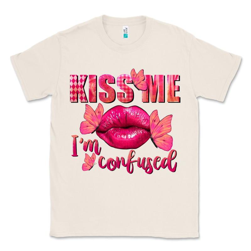 Kiss Me I'm So Confused Valentine's Day Classic Tee by FaDigitalArtStudio | Teevron