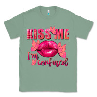 Sage Kiss me i'm so confused Valentine's Day Classic Tee - FaDigitalArtStudio