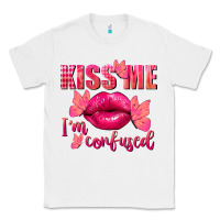 White Kiss me i'm so confused Valentine's Day Classic Tee - FaDigitalArtStudio