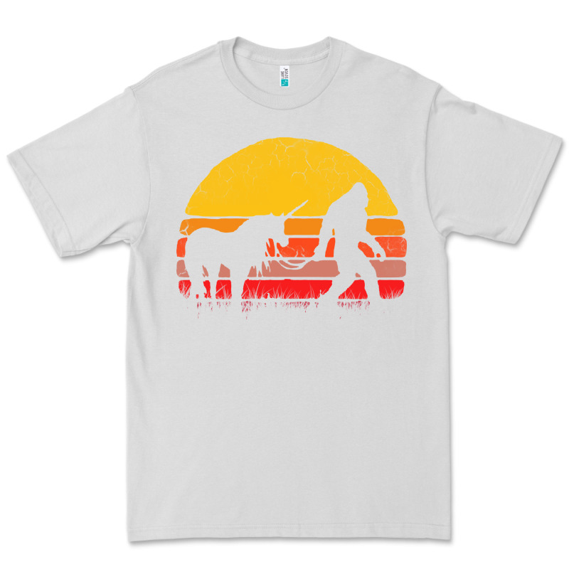 Sasquatch And Unicorn Vintage Premium Tee by artisFamous | Teevron