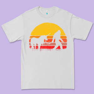 Sasquatch And Unicorn Vintage Premium Tee Designed By Artisfamous