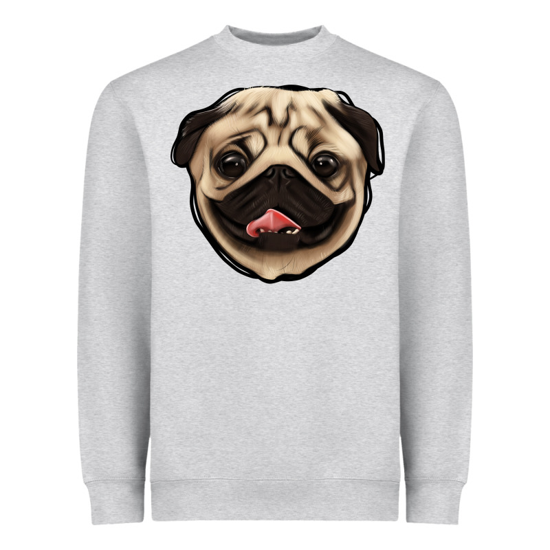 Pug Heavyweight Sweatshirt by Jasminsmagicworld | Teevron