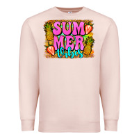 Pale Pink summer vibes leopard background Premium Sweatshirt - Jasminsmagicworld