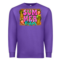 Purple summer vibes leopard background Premium Sweatshirt - Jasminsmagicworld