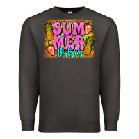 Smoke summer vibes leopard background Premium Sweatshirt - Jasminsmagicworld