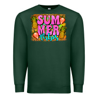 Sports Green summer vibes leopard background Premium Sweatshirt - Jasminsmagicworld
