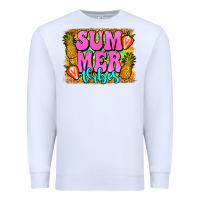 White summer vibes leopard background Premium Sweatshirt - Jasminsmagicworld