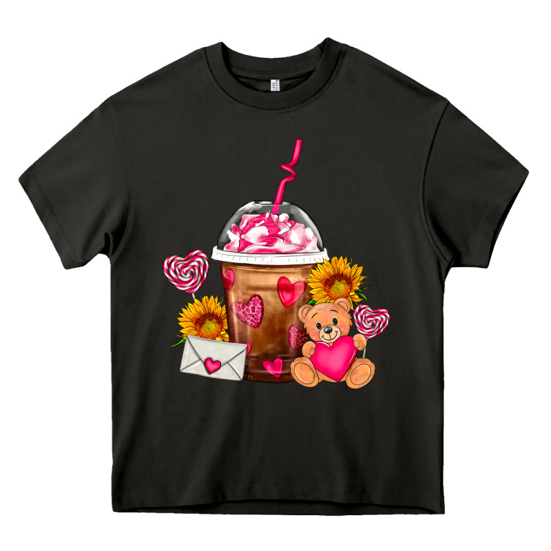 Valentines Day Frappe Coffee Heavy Core Tee by FaDigitalArtStudio | Teevron