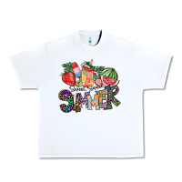 White Sweet Sweet Summer Urban Heavy Tee - CowhideDigitalArt
