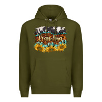 Army Green western grandma Premium Hoodie - BarkalooDesign