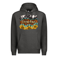 Charcoal Heather western grandma Premium Hoodie - BarkalooDesign