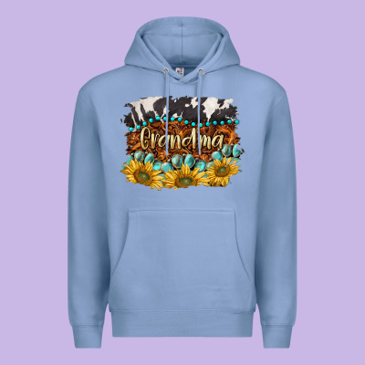 Western Grandma Premium Hoodie Designed By Barkaloodesign