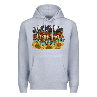 Heather Grey western grandma Premium Hoodie - BarkalooDesign