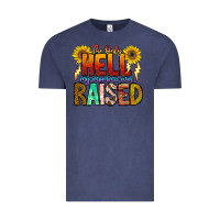 Vintage Denim The Only Hell My Momma Ever Vintage Tee - CowhideDigitalArt