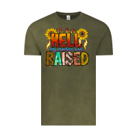Vintage Olive The Only Hell My Momma Ever Vintage Tee - CowhideDigitalArt