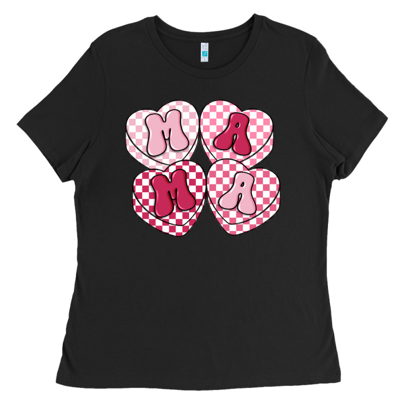Mama Candy Hearts Ladies Tee by LillyAllenDesigns | Teevron