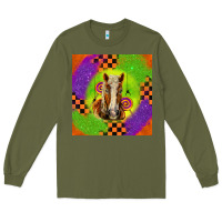 Army Green Halloween Belgian Horse Long Sleeve Tee - LillyAllenDesigns