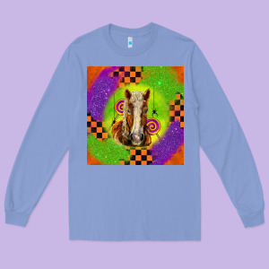 Halloween Belgian Horse Long Sleeve Tee Designed By Lillyallendesigns